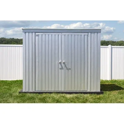 Arrow Elite Steel Storage Shed, 8x4, Galvalume In Silver