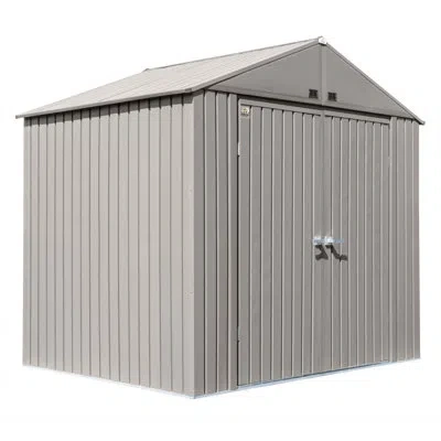 Arrow Elite Steel Storage Shed, 8x6, Cool Grey In Gray