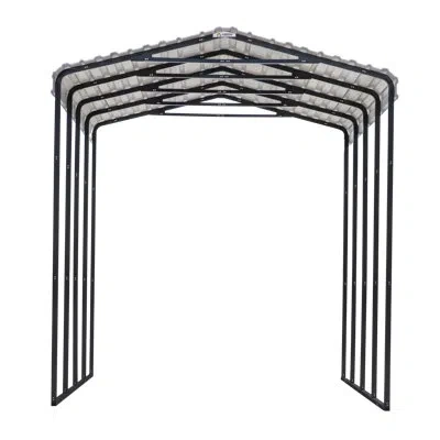 Arrow Galvanized Steel Rv Carport, 14x20x14 In Charcoal