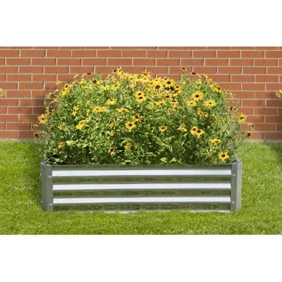 Arrow Growit Raised Bed Garden 40x40x11 In Silver