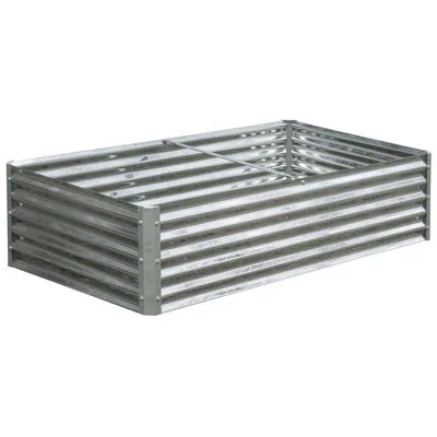 Arrow Growit Raised Bed Garden 72x36x17 In Silver