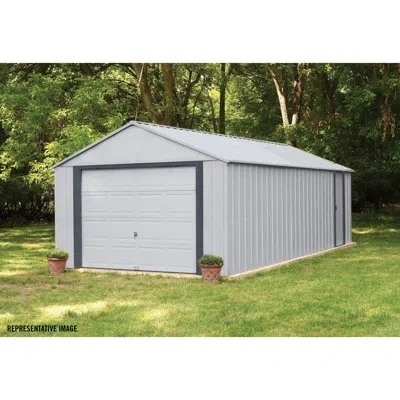 Arrow Murryhill 14 X 21 Garage, Steel Storage Building In White