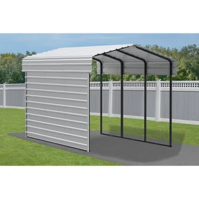 Arrow Single Wall Kit For  Steel Carport In White