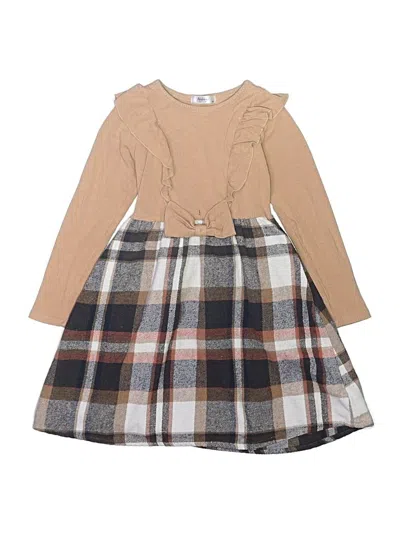 Pre-owned Arshiner Kids' Dress In Brown