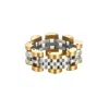 Arsn The Label Women's Silver / Gold Jubilee Link Ring In Multi