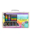 Art 101 Drawing, Sketching Doodle Wood Art Set, 111 Pieces In Gray