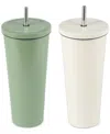 Art & Cook 22-oz. Water Hydration Bottles, Set Of 2 In Multi