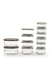 Art & Cook 24 Pc Glass Containers In Brown