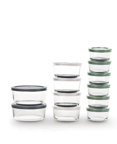 Art & Cook 24 Pc Glass Containers In Green