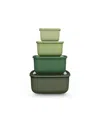 Art & Cook 8-pc. Rectangle Bowl Set With Lids In Green