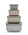 Art & Cook 8-pc. Rectangle Bowl Set With Lids In Multi
