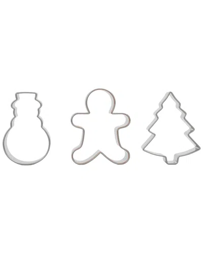 Art & Cook Art+cook 3pc Cookie Cutter Set In Silver