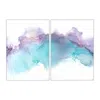 Art By Affie Blue / Pink / Purple Restore - A3 Fine Art Print Pair In Blue/pink/purple