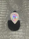 Art By Amy Labbe Pear Ring In Crystal In Multi