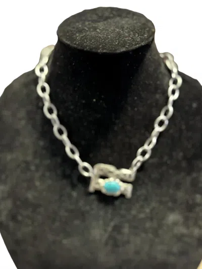 Art By Amy Labbe R Initial Necklace In Silver