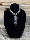 Art By Amy Labbe T Initial Necklace In Silver In Silver