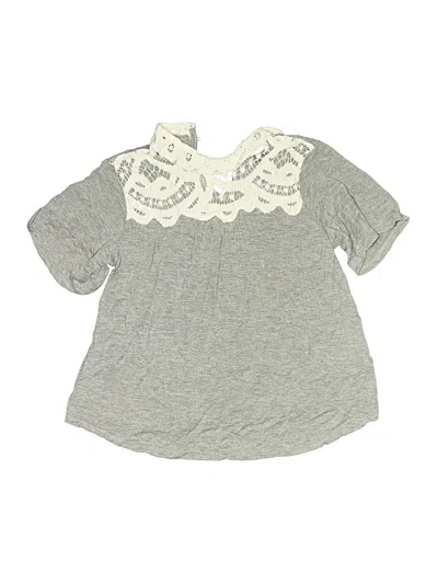 Pre-owned Art Class Kids' 3/4 Sleeve Blouse In Gray