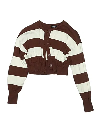 Pre-owned Art Class Kids' Cardigan Sweater In Brown