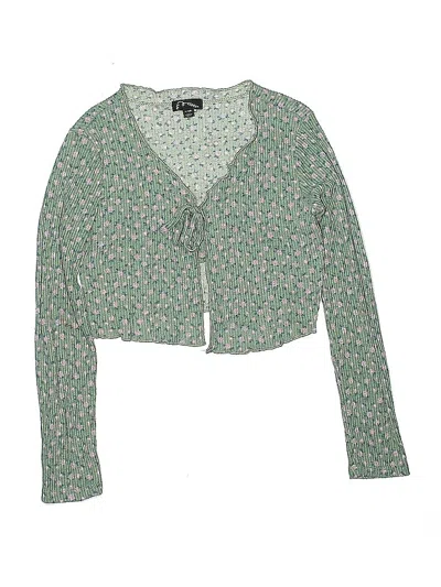 Pre-owned Art Class Kids' Cardigan Sweater In Green