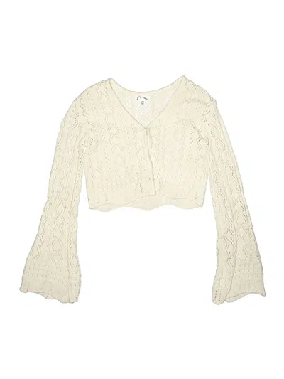 Pre-owned Art Class Kids' Cardigan Sweater In Ivory