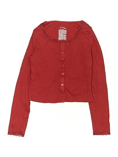 Pre-owned Art Class Kids' Cardigan Sweater In Red
