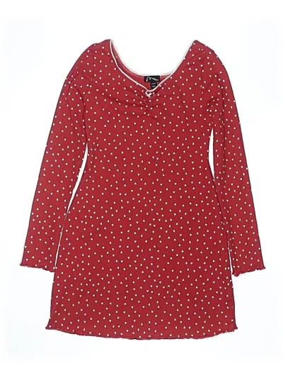 Pre-owned Art Class Kids' Dress In Burgundy