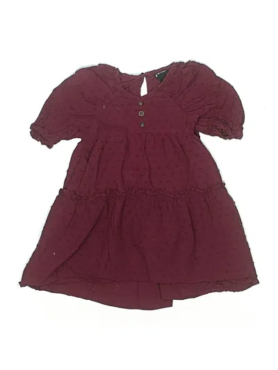 Pre-owned Art Class Kids' Dress In Burgundy