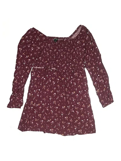 Pre-owned Art Class Kids' Dress In Burgundy