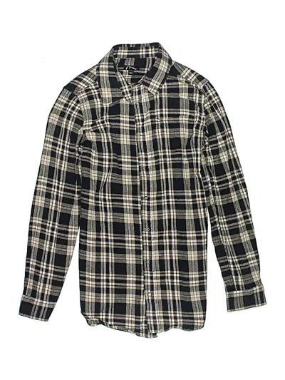 Pre-owned Art Class Kids' Long Sleeve Button Down Shirt In Black
