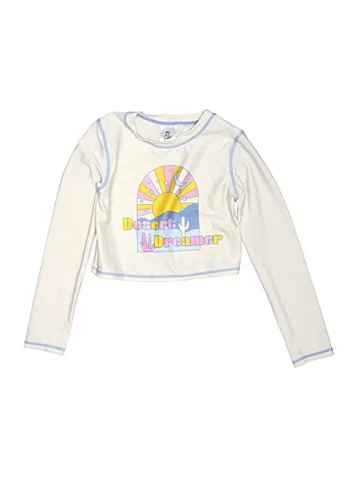 Pre-owned Art Class Kids' Rash Guard In Ivory