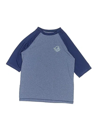Pre-owned Art Class Kids' Short Sleeve Top Blue Tops