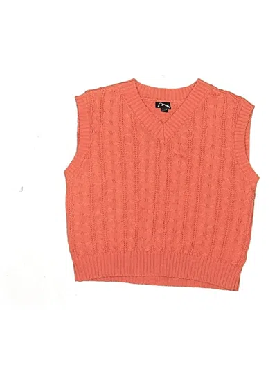 Pre-owned Art Class Kids' Sweater Vest In Orange