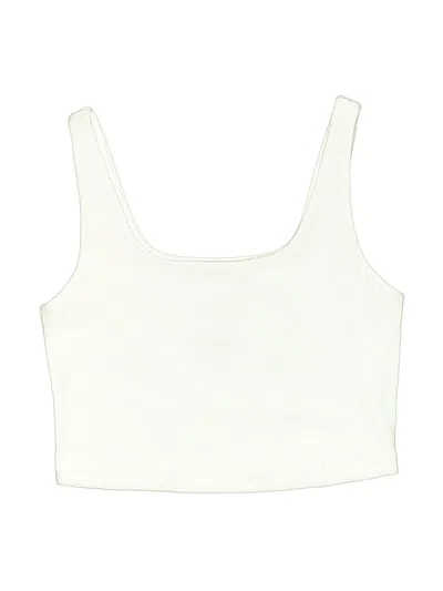 Pre-owned Art Class Kids' Tank Top Ivory Square Neckline Tops