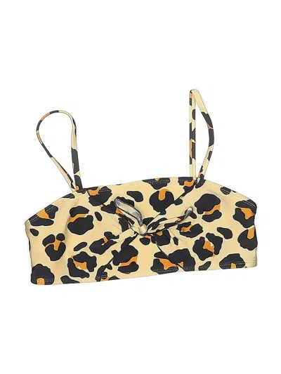 Pre-owned Art Class Kids' Tank Top Tan Animal Print Pattern Tops In Brown