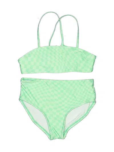Pre-owned Art Class Kids' Two Piece Swimsuit In Green