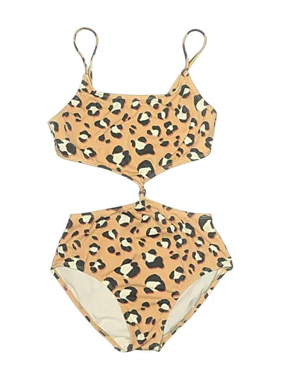Pre-owned Art Class Kids' Two Piece Swimsuit In Tan