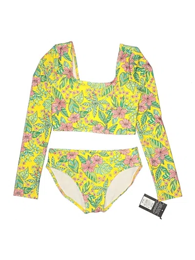 Pre-owned Art Class Kids' Two Piece Swimsuit In Yellow