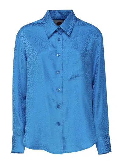 Art Dealer Jacquard Shirt In Blue