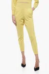 Art Essay Cashmere Maya Joggers With Pleats In Yellow