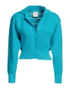 Art Essay Woman Cardigan Azure Size M Cotton In Blue