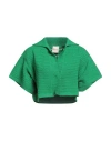 Art Essay Woman Cardigan Green Size M Cotton In Green