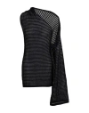 Art Essay Woman Mini Dress Black Size M Cotton In Black