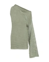 Art Essay Woman Mini Dress Sage Green Size M Cotton