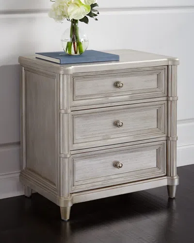 A.r.t. Furniture Blissany Three-drawer Nightstand In Neutral
