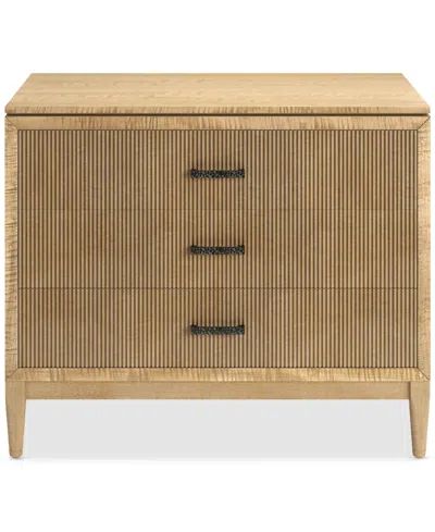A.r.t. Furniture Loft 32" Wood 3-drawer Bedside Chest In Brown
