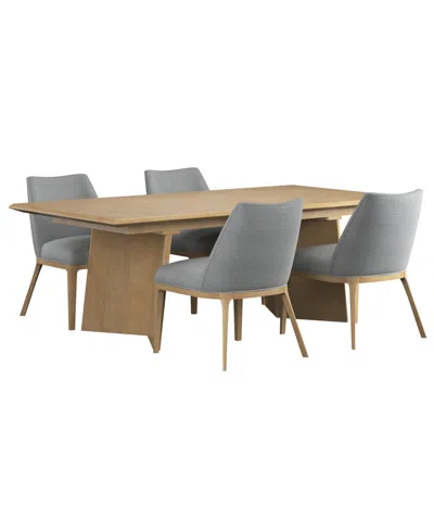 A.r.t. Furniture Loft 5-pc. Wood Rectangle Dining Set (table, And 4 Side Chairs) In Multi