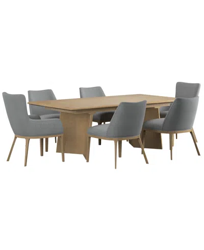 A.r.t. Furniture Loft 7-pc. Wood Rectangle Dining Set (table, 4 Side Chairs, And 2 Arm Chairs) In Multi