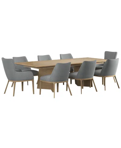 A.r.t. Furniture Loft 9-pc. Wood Rectangle Dining Set (table, 6 Side Chairs, And 2 Arm Chairs) In Multi