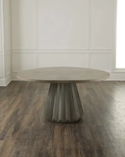 A.r.t. Furniture Vault Round Dining Table In Green