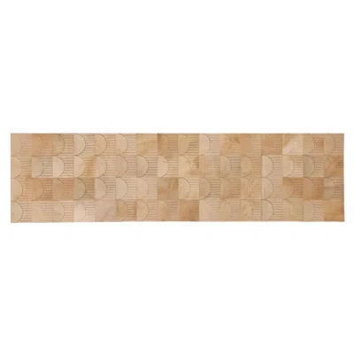 Pre-owned Art Hide Alluring Customizable Sol Biscotti Cowhide Runner Small In Sand